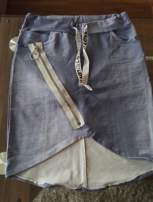 Spodnica jasny jeans r s