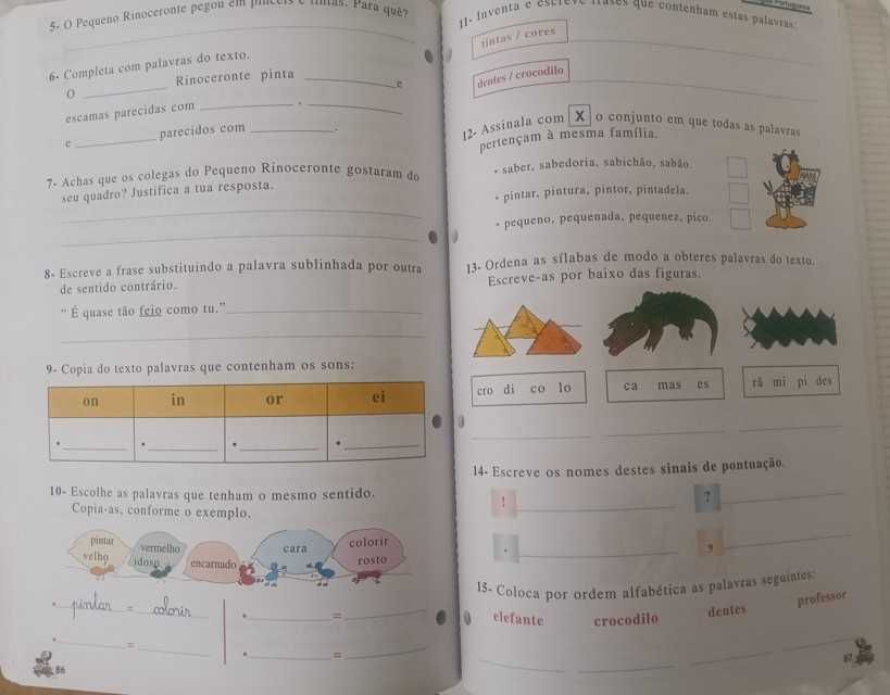 Os Melrinhos - Fichas Avaliação - 2º Ano