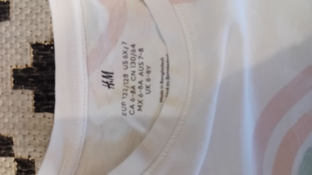 Bluzeczki firmy h&m rozmiar 122/128