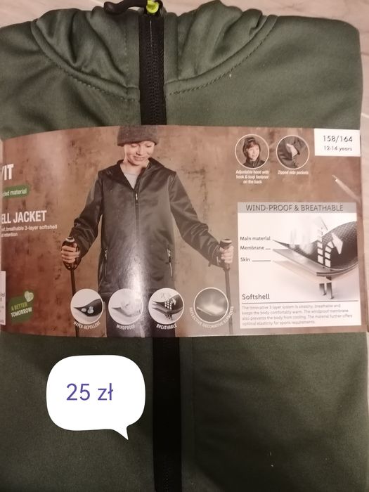 Kurtka Softshell 158/164 chłopięca