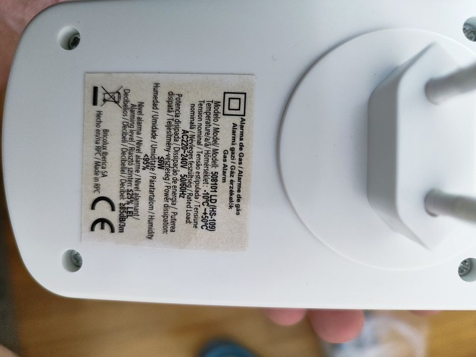 Detetor / Alarme de Gás LIFEDOM 230V – com Caixa
