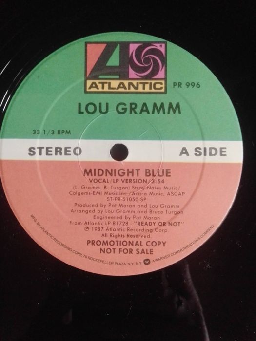 Vinil Maxis - Lou Gramm - Midnight Blue