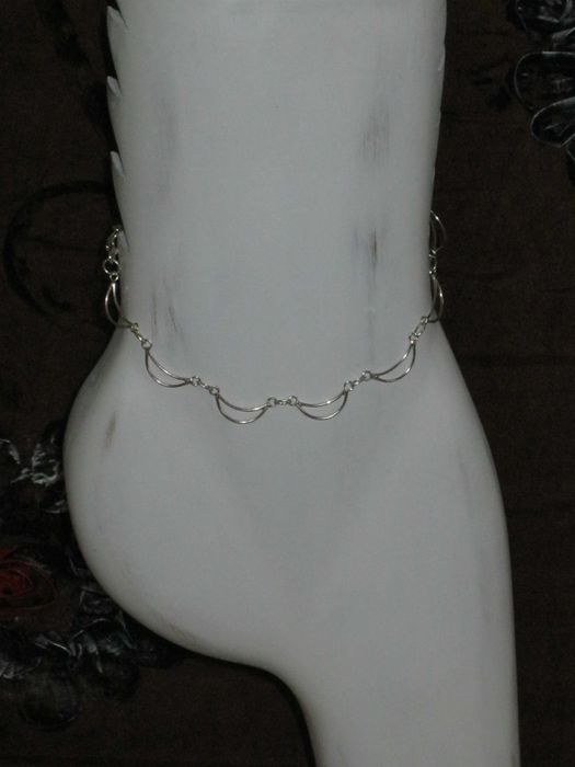 Pulseira Perna em Prata de lei Maciça 925`/..