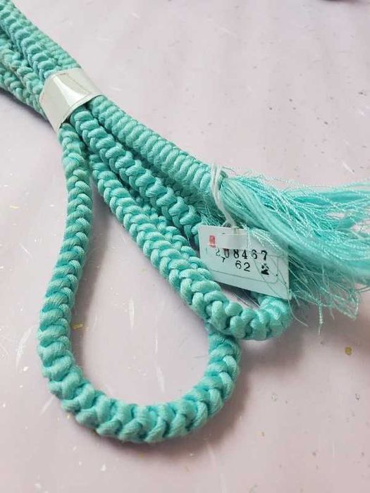 Niebieski pas obijime do kimono obi yukata sznurek japoński pasek