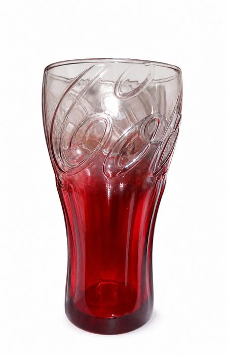 Скляний стакан Coca-Cola з рельєфним логотипом. 300 мл.