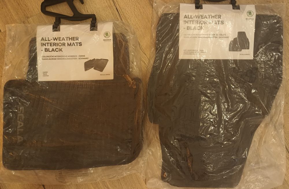 Dywaniki dywany gumowe orginalne  skoda scala