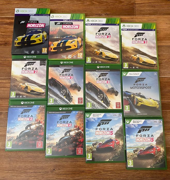 Диски для Xbox One/360/Series X: FORZA HORIZON, FORZA MOTORSPORT 1 і 2 і 3 і 4 і 5 і 6 і 7