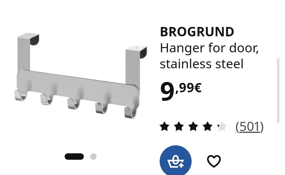 Cabide de porta ikea