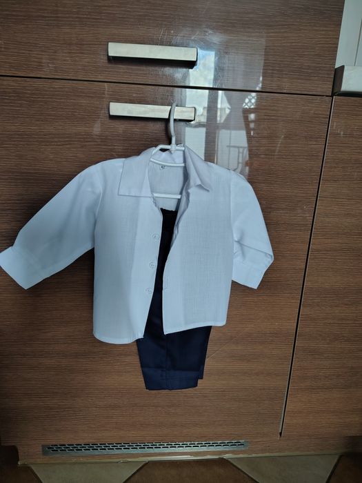 Komplet płaszczyk strój do chrztu r. 62