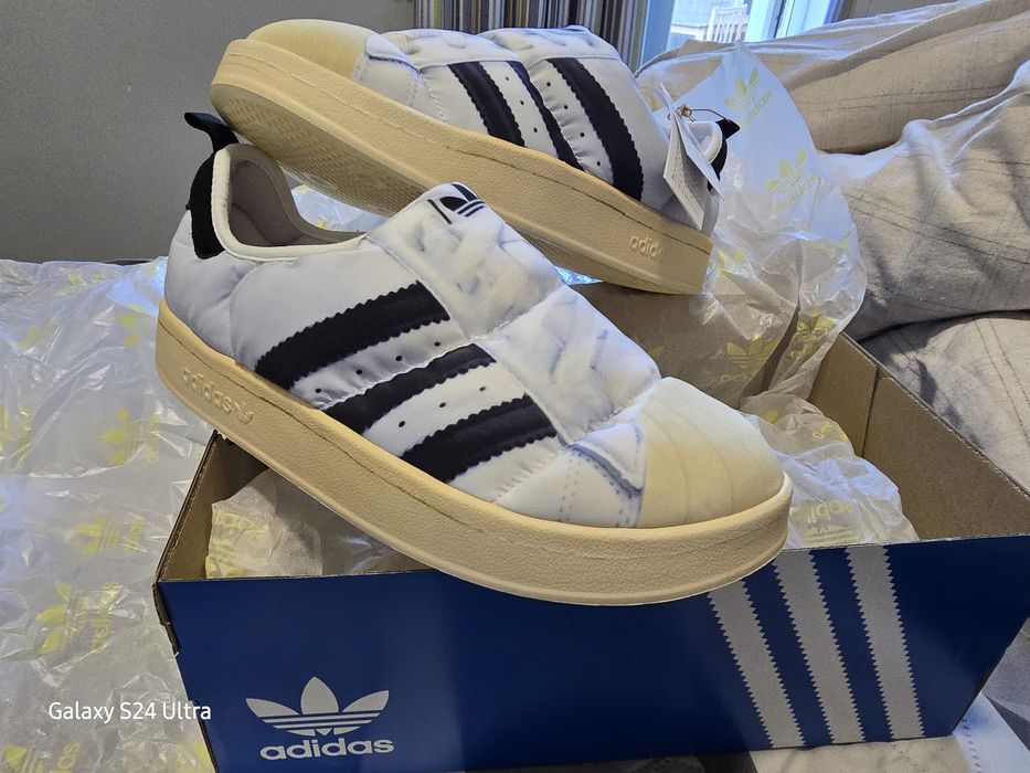 klapki puchate Adidas 46 44  43 nowe