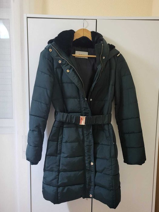 Casaco comprido impermeável