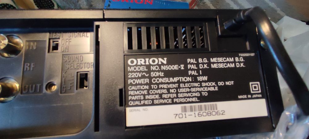 Видеомагнитофон ORION