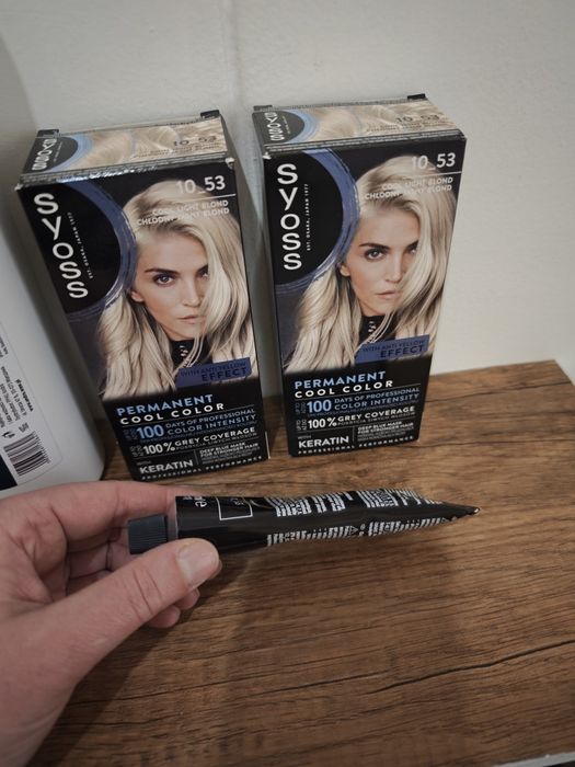 Zestaw BLOND farby syoss toner onlyBio