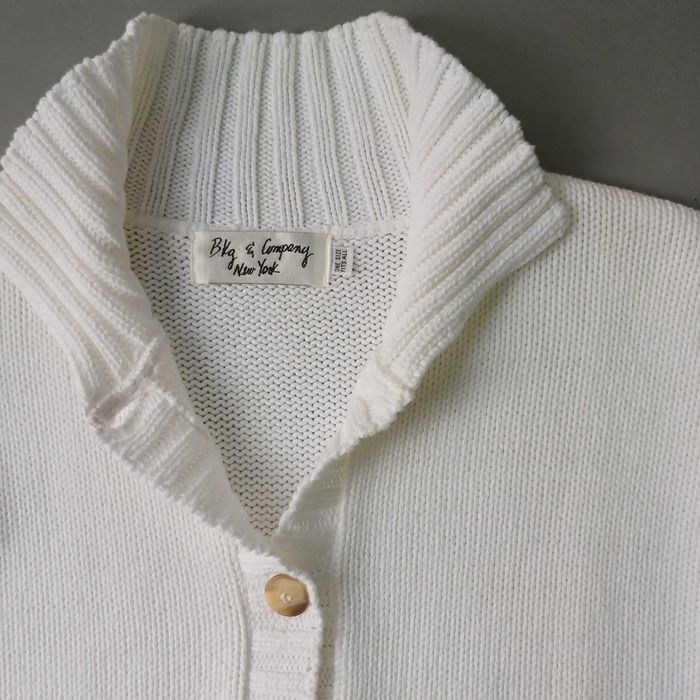 Котонова біла укорочена кофтинка/кардиган, М/L