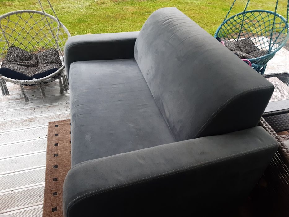 Sofa Rozkładana Black Red White