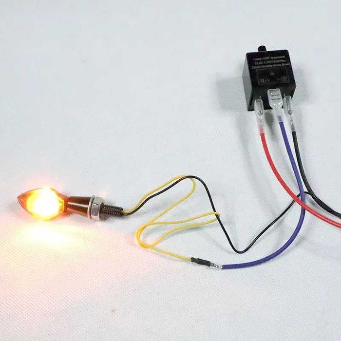 Relé Piscas LED 12V Moto 3 Pinos Ajustável Universal