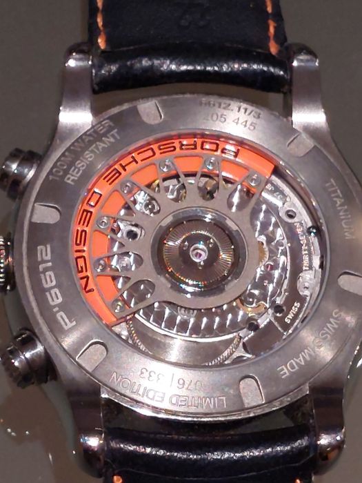 Relogio PORSCHE DESIGN, modelo Dashboard, série limitada