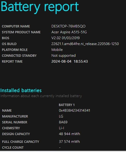 Computador acer aspire a515-51g