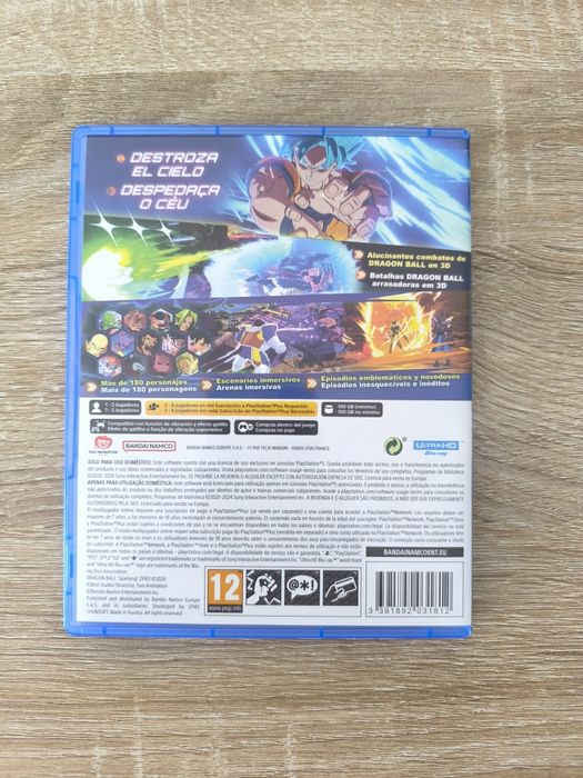 Jogo Dragon Ball: Sparking! ZERO – PlayStation 5 (PS5)