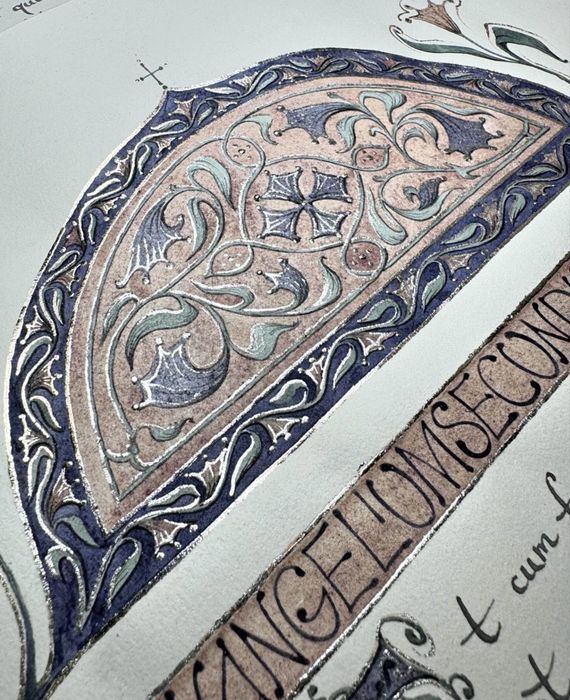 Calligraphy. Luke, Chapter 22, verses 14- 30