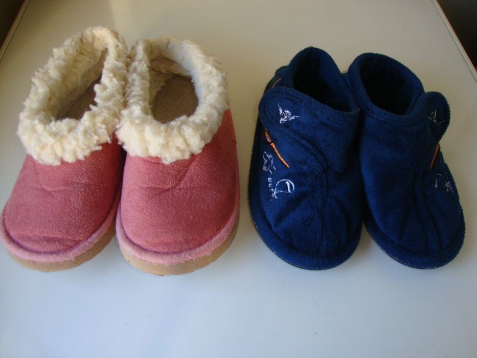 Pantufas azuis tamanho 30