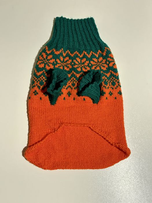 Теплий вʼязаний зимовий шерстяний светр для котів чи собак