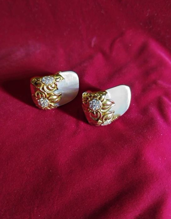 Сережки   Magerit  750 проба