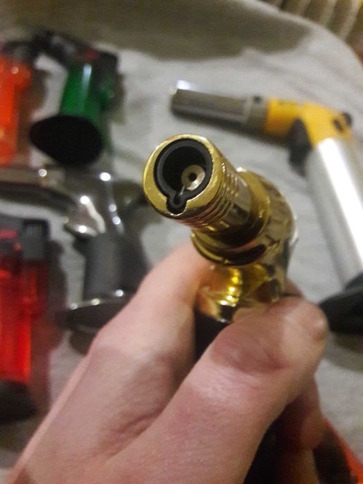 Горелка турбо зажигалка турбінка паяльник різак запальничка Jobon