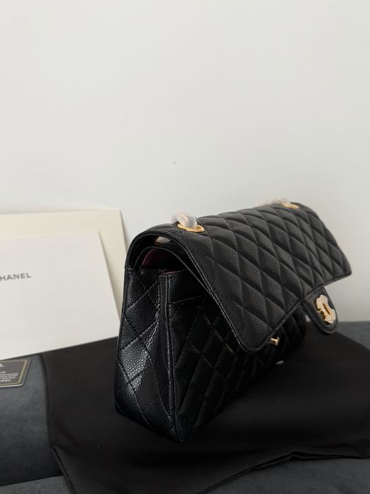 Сумка Chanel double flap Bag Caviar Medium Gold Преміум
