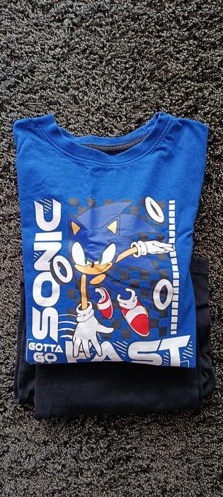 Lote 2 pijamas manga comprida 100%algodao do SONiC 10-11anos