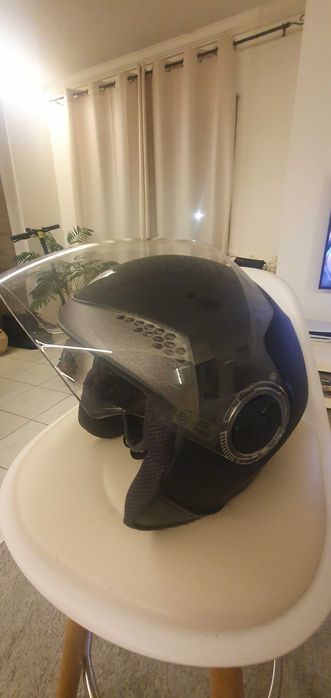 Capacete Dainese Jet preto mate com viseira