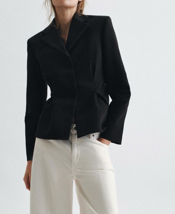 Приталений піджак zara НОВИЙ З БІРКОЮ