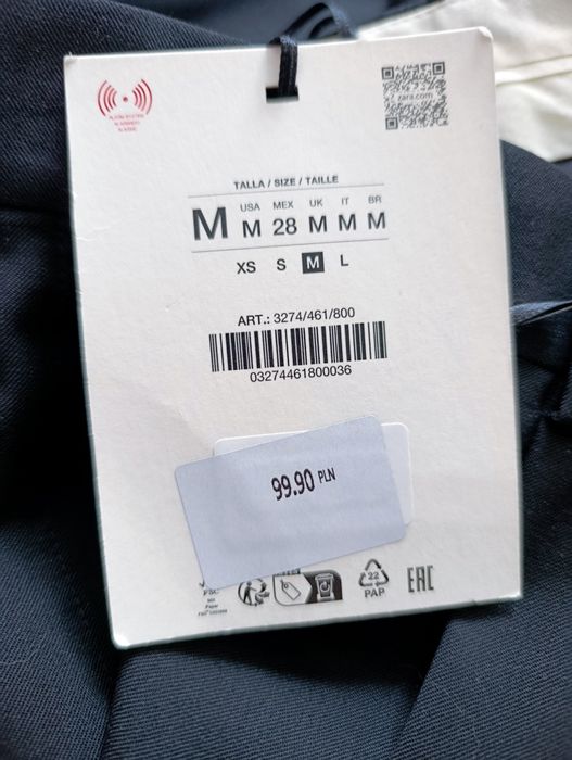 Штани ,брюки із защіпами Zara М-Л.