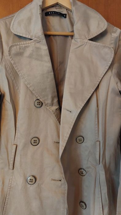 Płaszcz typu trencz damski