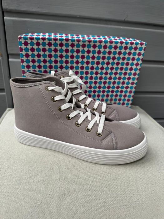 Nowe trampki wysokie EVEN & ODD szare 41