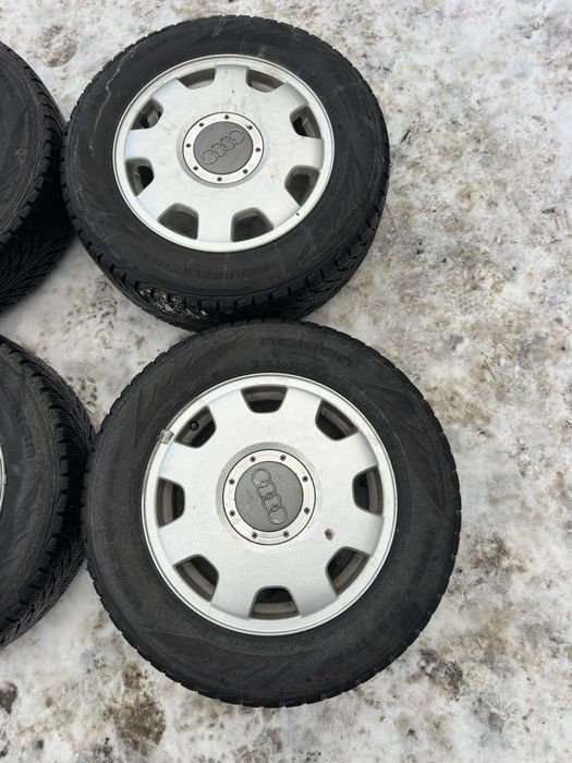 Диски, титани r15 audi 5*112 резина 195/65/15 зима