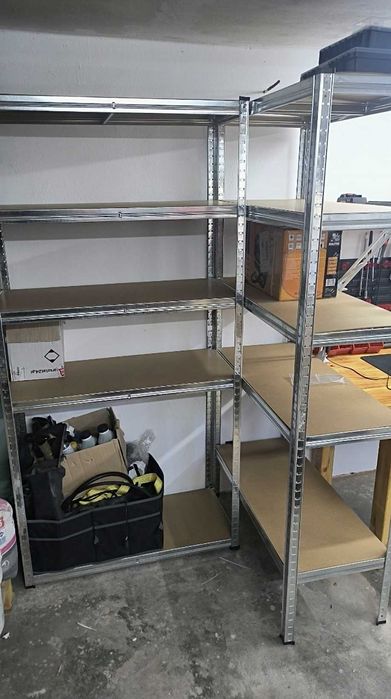 Regał Magazynowy Sklepowy Metalowy 180x90x40cm 5 Półek 875kg Do Garażu