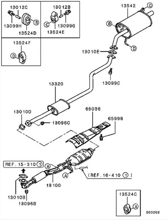 Глушитель Mitsubishi Lancer 9 1,6