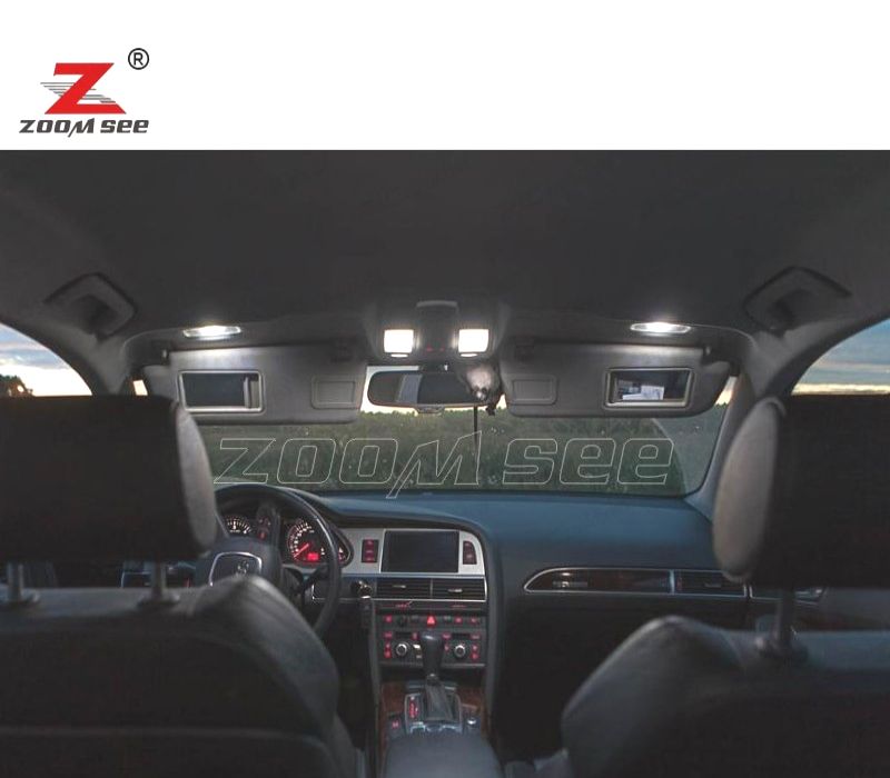 KIT COMPLETO DE 20 LÂMPADAS LED INTERIOR AUDI A6 S6 RS6 C6 AVANT 2005-2011