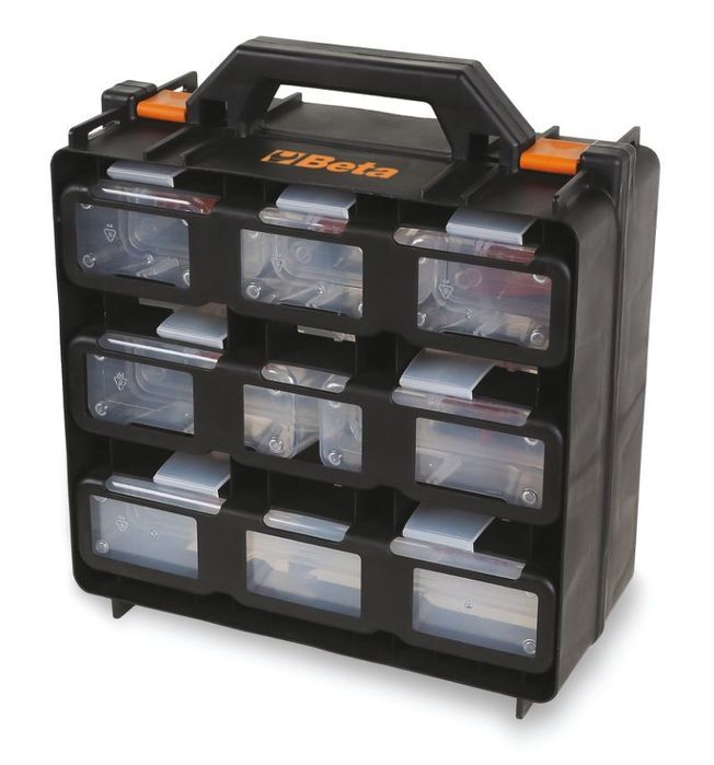 beta organizer tool case with 12 removable tote-trays 51900001