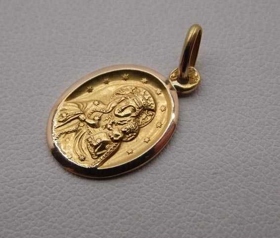 WWJ antyczny medalik Matka Boska z dzieciątkiem.