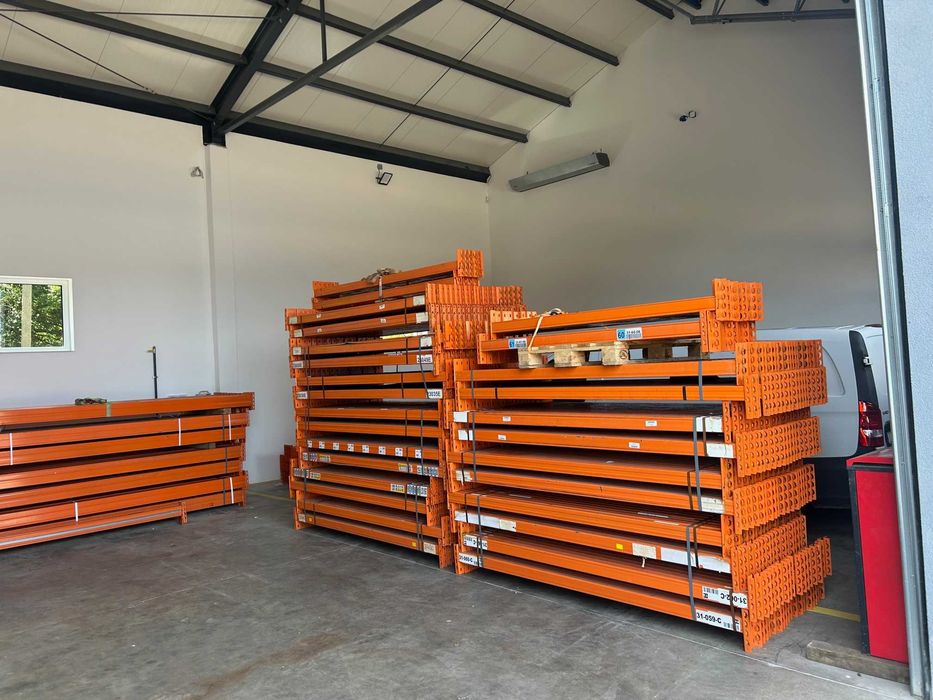 Regały magazynowe paletowe STOW trawers belka 223cm 1500kg garaż hala