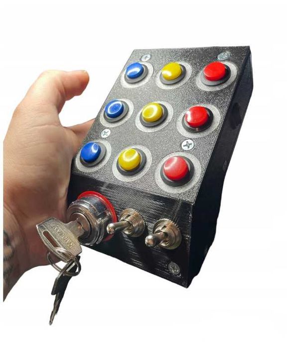 Button Box PC USB SimRacing Panel ETS ATS BeamNG + stacyjka LED
