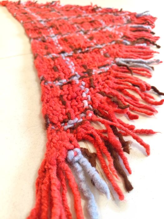 Xaile rústico em Lã para Criança (feito à mão)