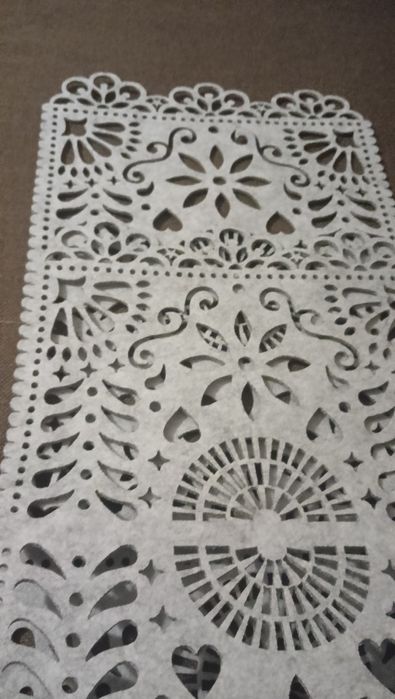 Bieżnik filcowy szary