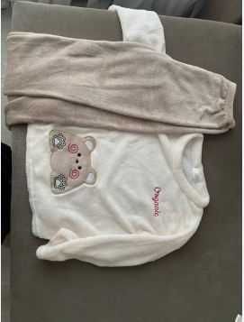 Nowa , urocza ciepła zimowa welurowo polarowa damska pizama.R l