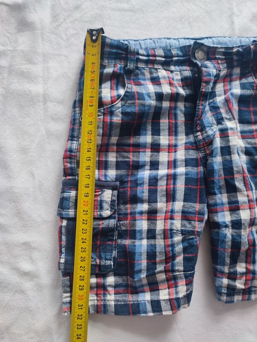 Spodenki szorty w kratę rozmiar 104 topolino