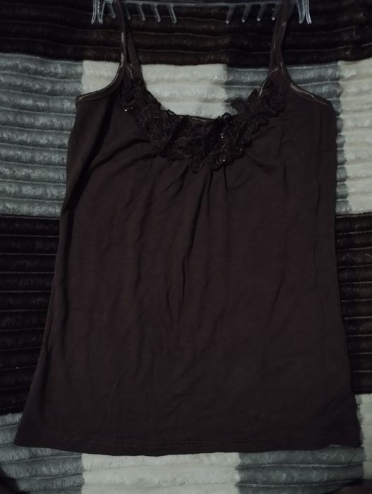 топ на бретельках h&m