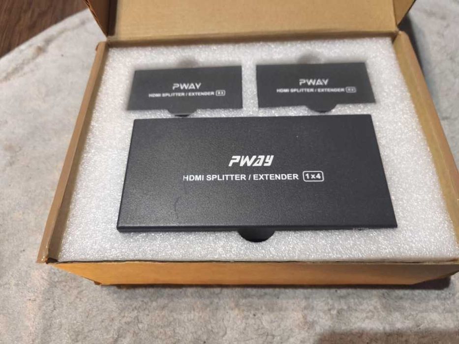 HDMI 1x4 Extender Cat6 3D 1080P – Mo PW HT22 BP4 – Nowy