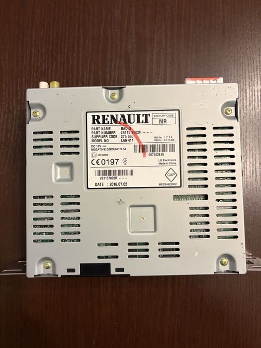Radio Navi Renault Megane IV, Scenic IV, Kadjar, Talisman, Espace V